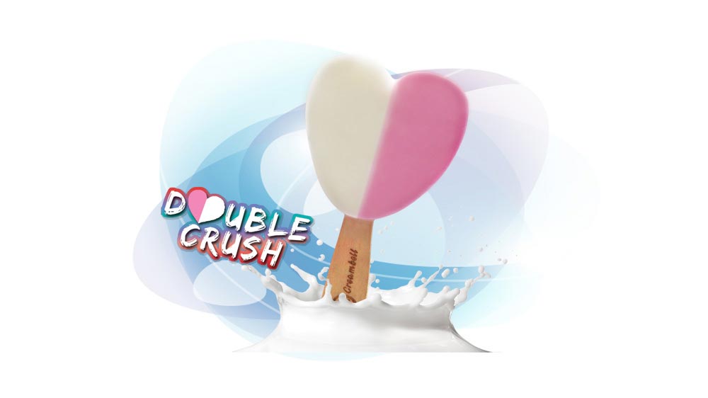 Creambell introduces \'Double Crush\' heart shaped ice cream
