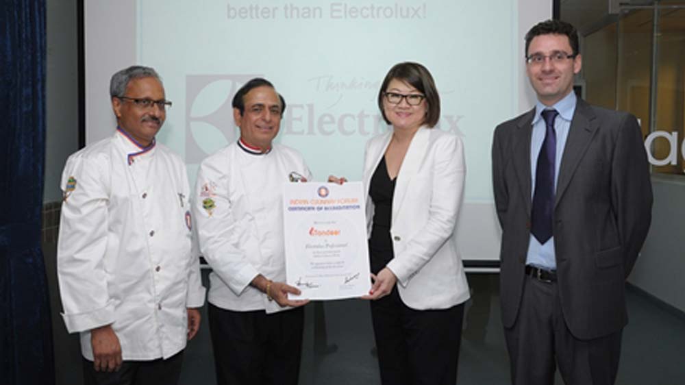 ICF Certifies Electrolux Tandoor Concept for Cooking Indian Cuisines