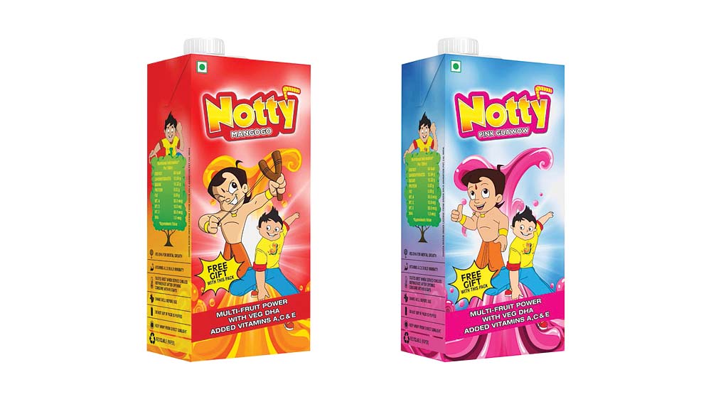 Notty fruit drink in 1 litre tetra pak