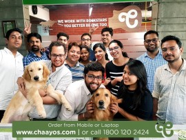 ​Dogs are welcome at Chaayos' head office ​Dogs are welcome at Chaayos' head office